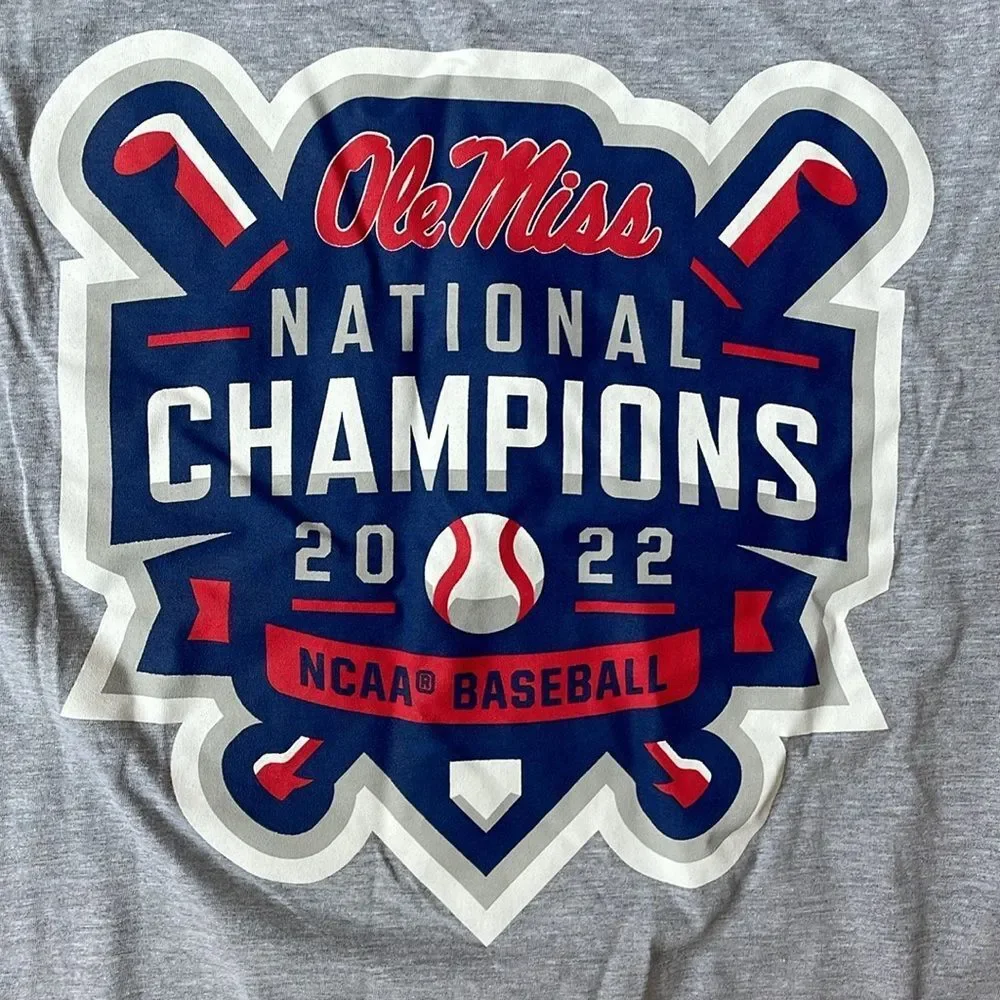 Ole Miss Rebels Fanatics NCAA Men's L Baseball College Champions Official Logo
